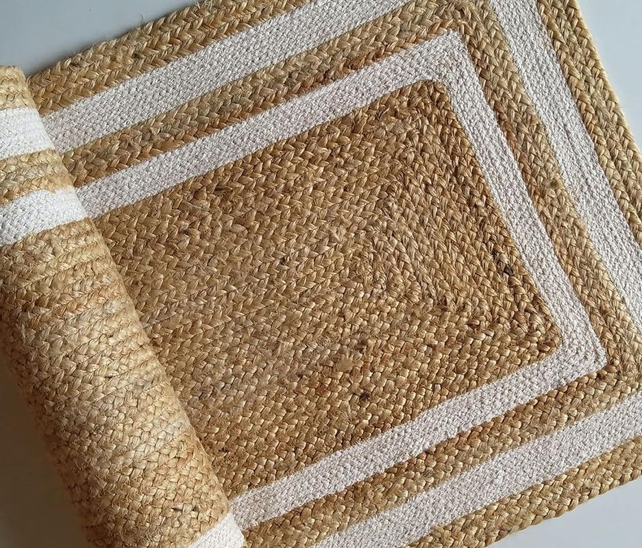 Image of F R Creation Shaggy Carpet Solid Plain Fluffy Fur Rectangular Rugs for Bedroom Living Room Microfiber & Polyster Modern Interior Floor Size 3X5 Feet Beige White