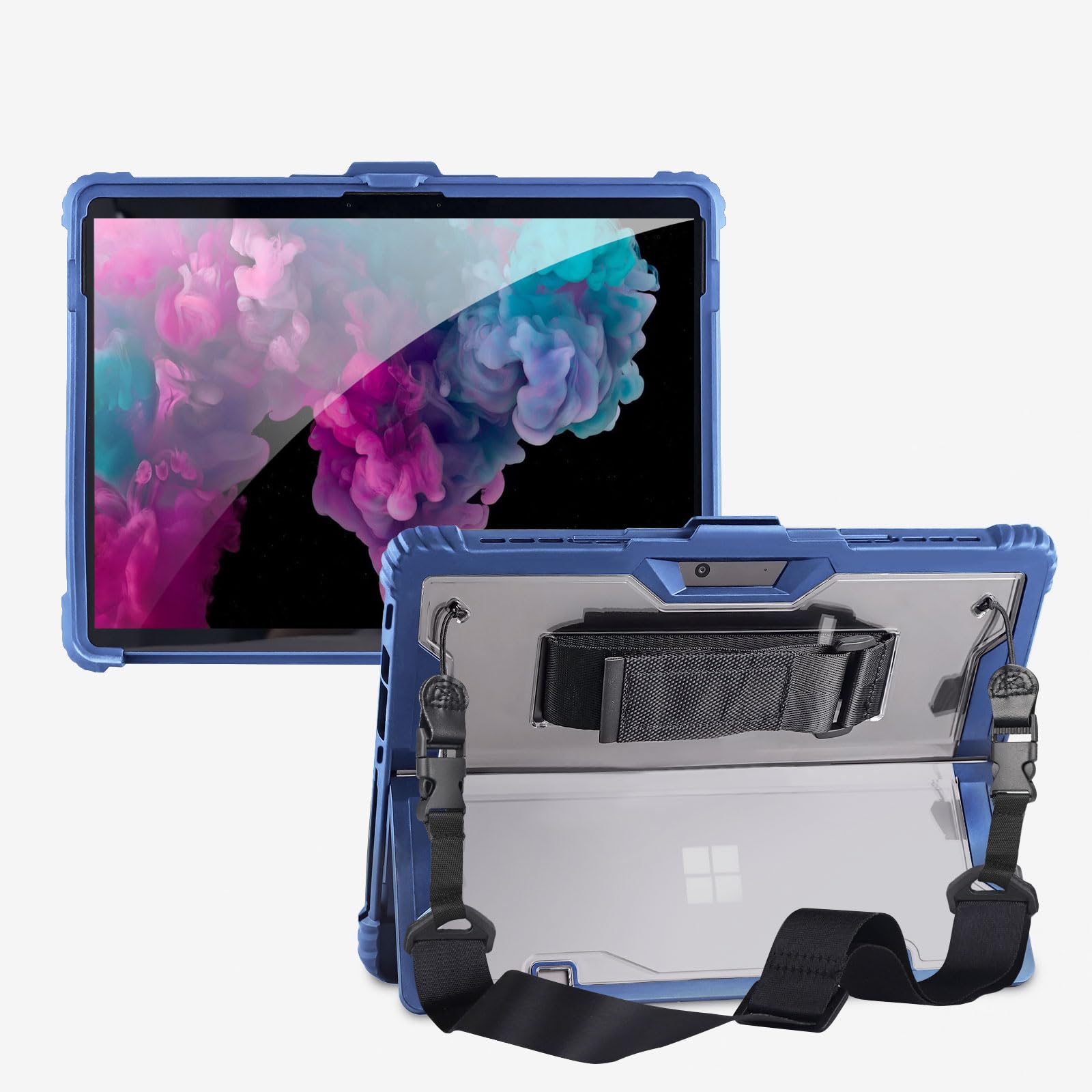 Funda Surface Pro 8 azul ideal para trabajar de pie en movilidad 8