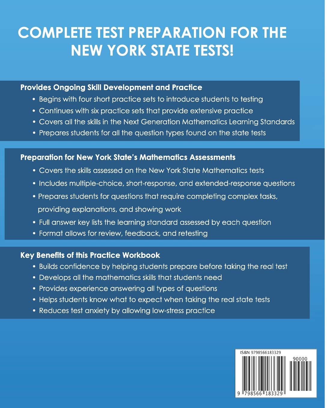 NEW YORK TEST PREP Practice Test Book Next Gen Mathematics Grade 4: Covers the Next Generation Learning Standards
