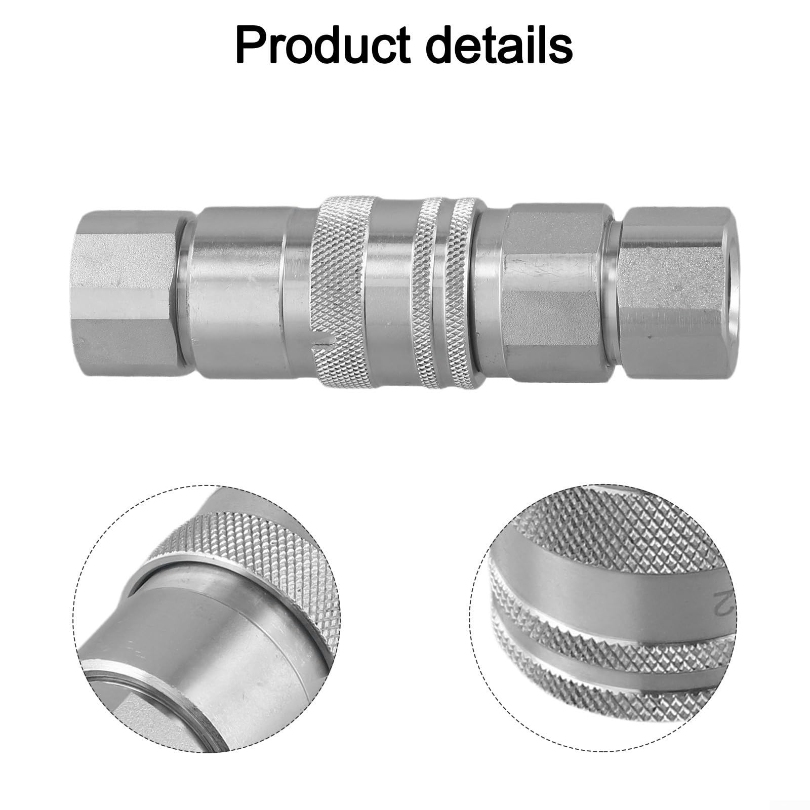 Giunto idraulico piatto NPT3/8 rivestito in zinco bianco (G1/2)
