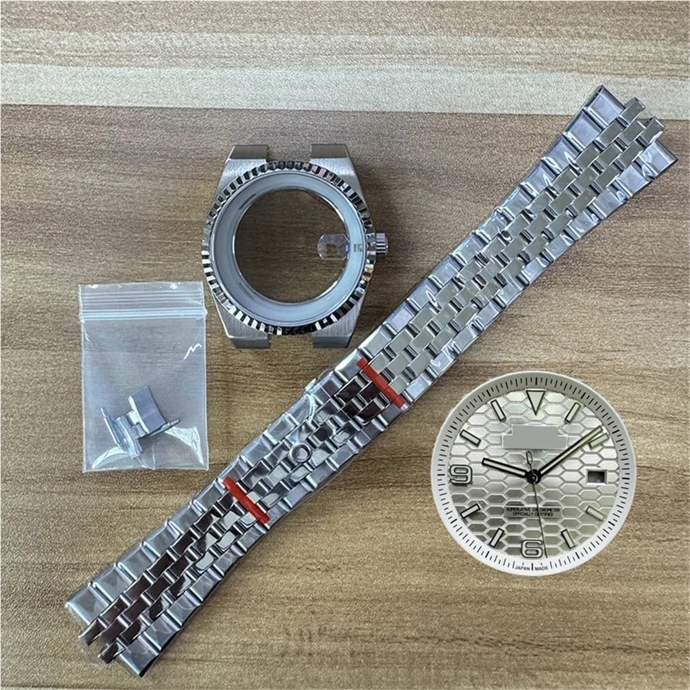 TOP 39,5 mm Land-Dweller-Uhrengehäuse mit Armband und 33,8 mm Zifferblatt