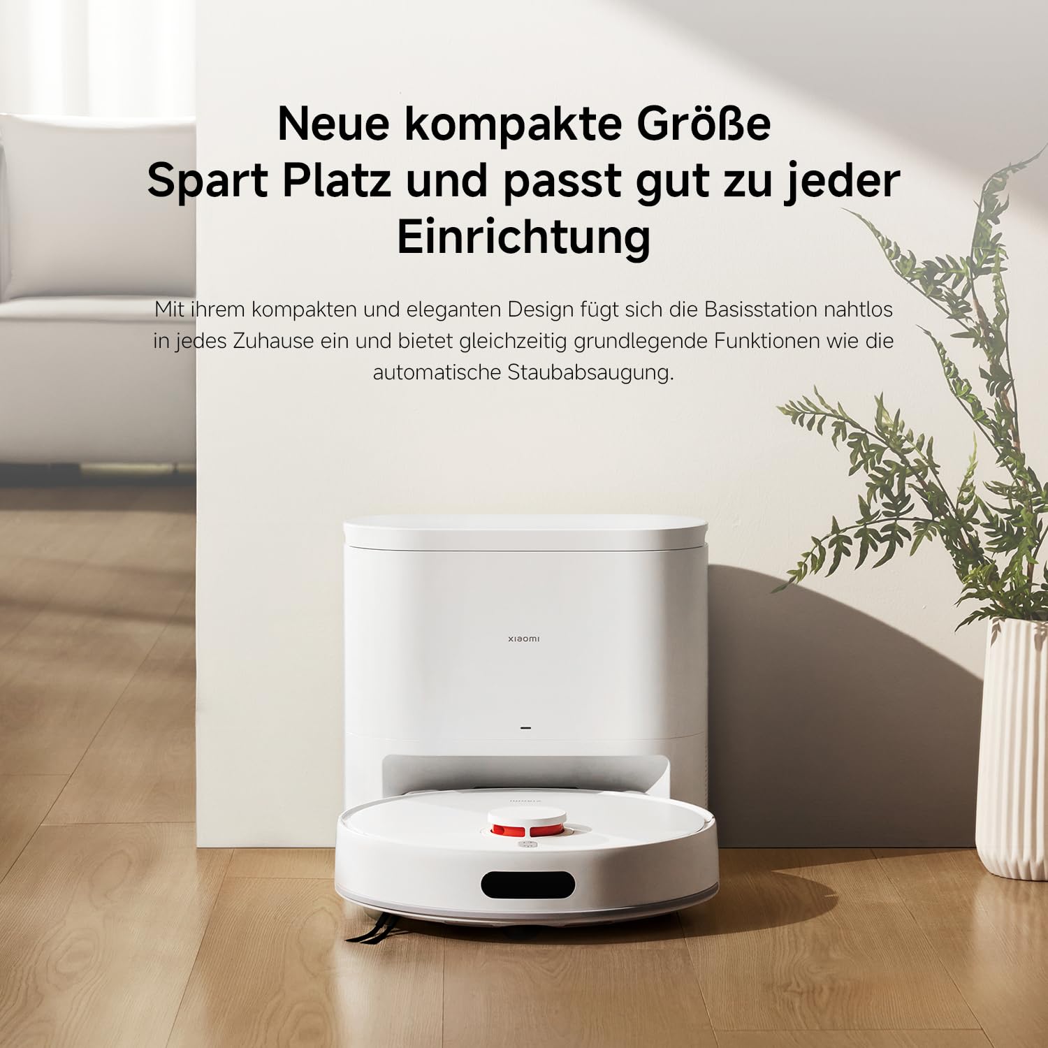 XIAOMI H40 Saugroboter, 10000Pa, LDS-Navigation, smarte Kartierung, Anti-Verwicklung, Auto-Entleerung, 180 Min Laufzeit, Home App & Sprachsteuerung