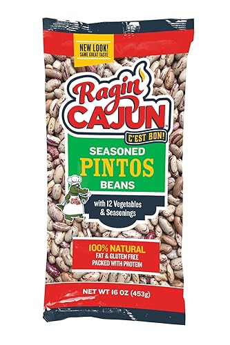 Frijoles de piñto sazonados de 16 onzas (paquete de 1)