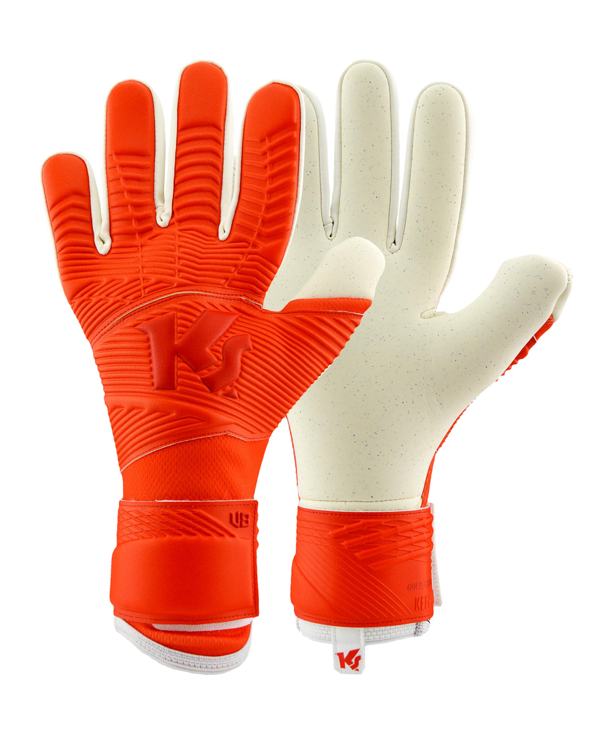 Gants De Gardien De But Sans Protection Doigts Varan8 Pro NC - Latex 4 Mm Performance Claw, Avec Languette, Unisexes Adultes - Football