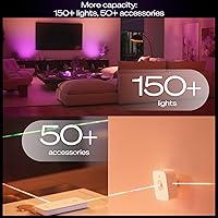 Vista 7 de Philips Hue Bridge Pro, concentrador de luz inteligente, inalámbrico, cifrado avanzado, soporta más de 150 luces y más de 50 accesorios, funciona
