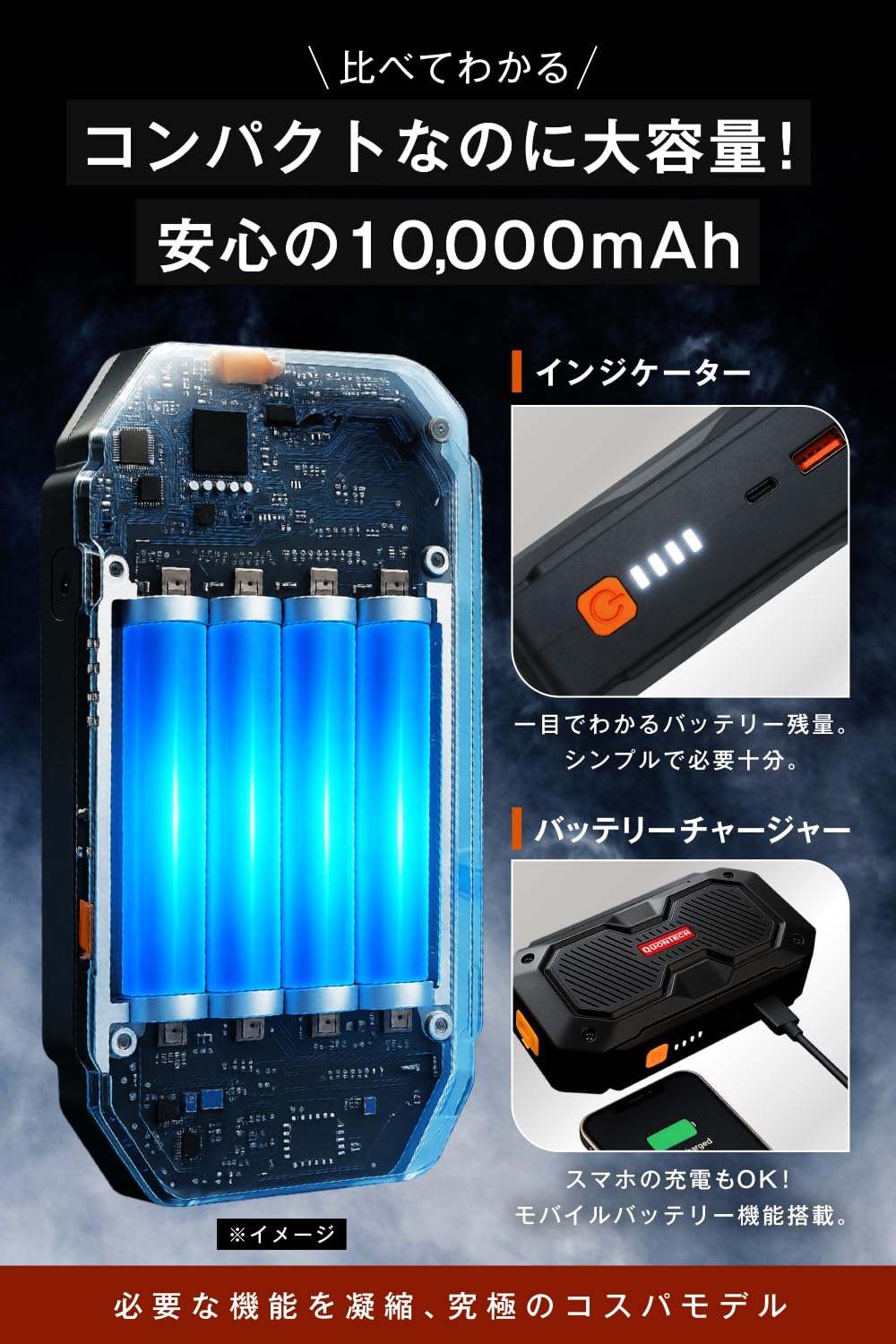 新品アウトレット　非常用携帯電源ジャンプスターター ジャンプスターター CH-1 ｜ あんしんの殿堂 防災館