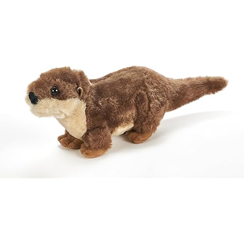 The Petting Zoo River Otter Running Stuffed Animal Plushie, Gifts for Kids, Wild Onez Wildlife Animals, River Otter Plush Toy 9 Inches