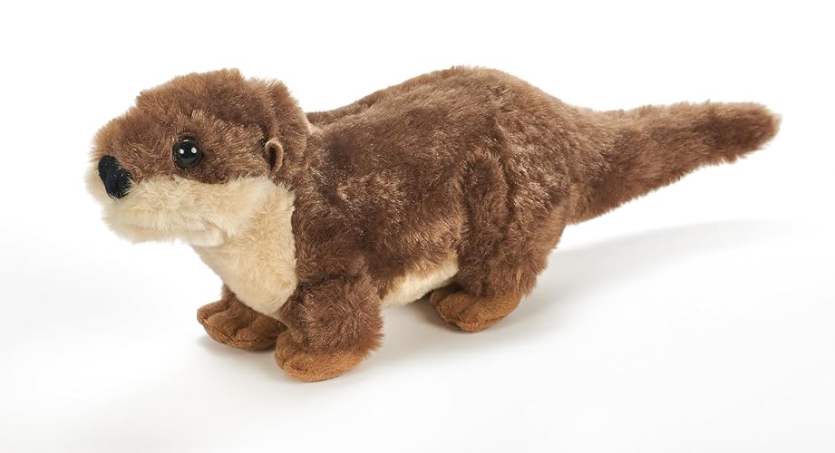 The Petting Zoo River Otter Running Stuffed Animal Plushie, Gifts for Kids, Wild Onez Wildlife Animals, River Otter Plush Toy 9 Inches