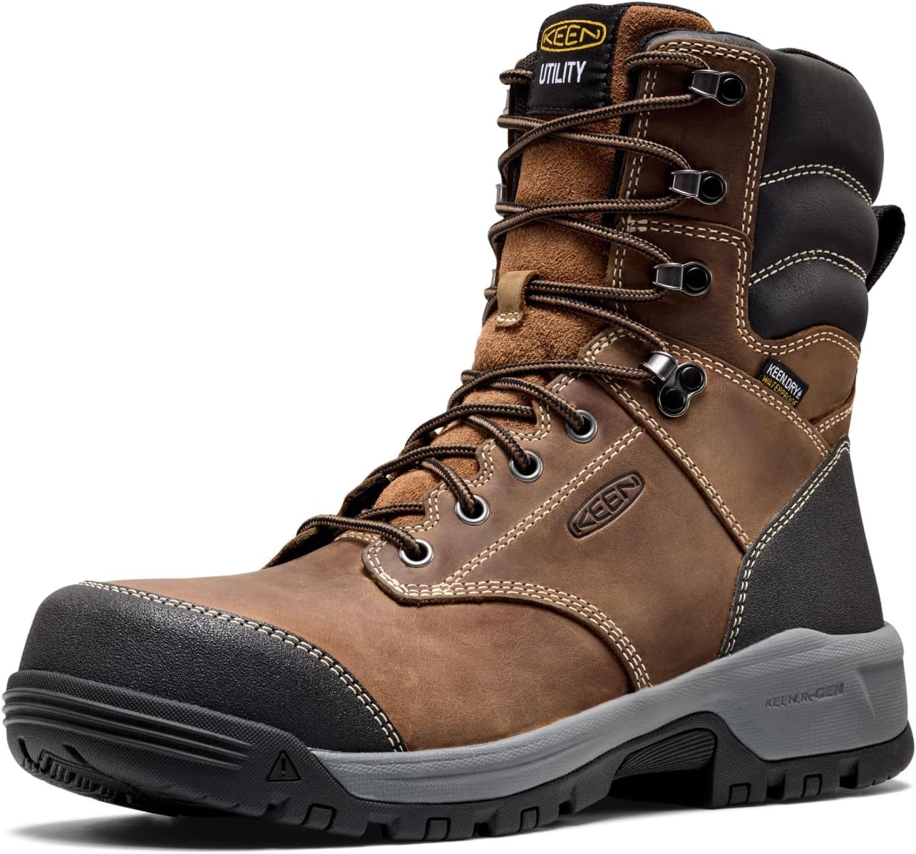 KEEN Utility Men's Evanston 8" Composite Toe Waterproof Work Boots