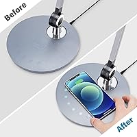 Vista 4 de Lámpara de escritorio, lámpara de escritorio de arquitecto LED, lámparas de escritorio para oficina en casa, lámpara de mesa con cargador