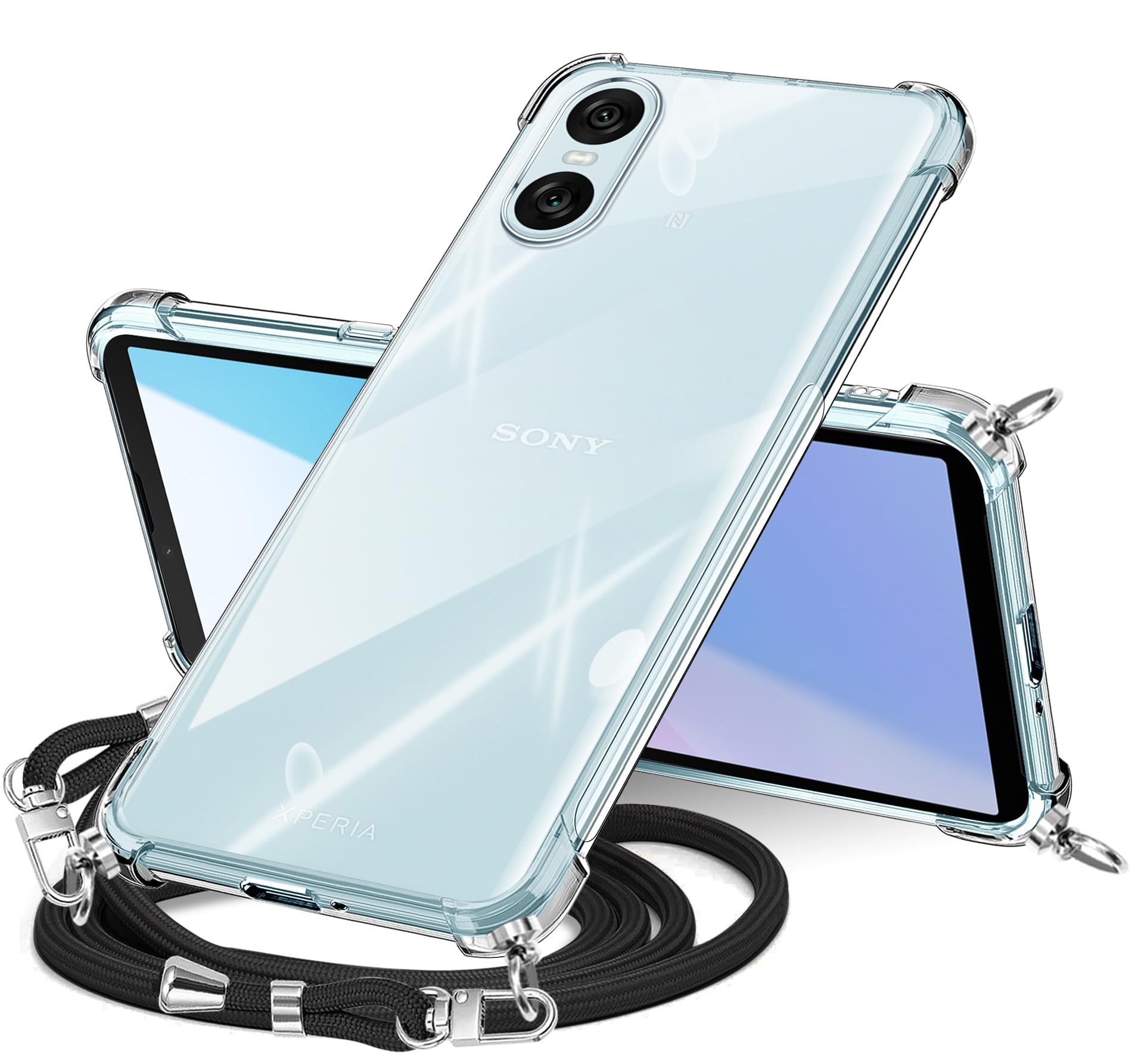 Amazon.co.jp: SONY Xperia 10 VI ケース クリア ショルダー