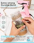 SHALL Mini Sticks à colle chaude, 0.27” Dia x 4” Longue, 220-pack Effacer les bâtonnets de colle pour la température totale Mini Glue Guns, polyvalent pour les adultes DIY Décoration du Festival de réparation d'étanchéité d'artisanat