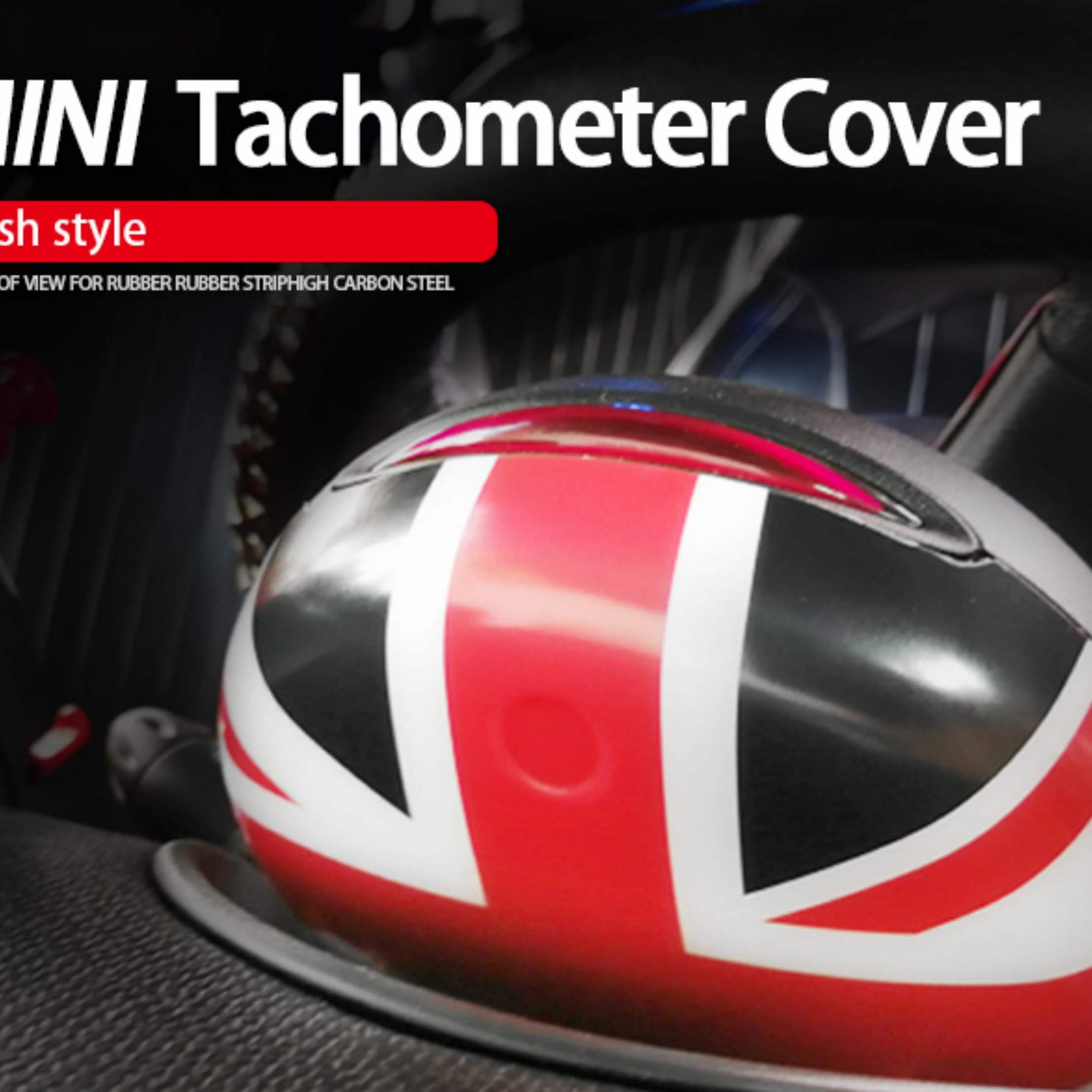 Compatibile con Mini Cooper ABS Accessori Decorativi Copri-Tappi, per R50 Hatchback R53, R52 Cabrio 2000-2006 (Union Jack RB, Pannello Tachimetro Contachilometri)