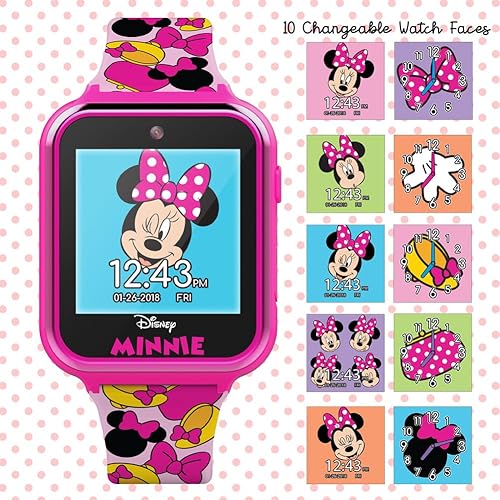 Miniatura 5 de Accutime Reloj inteligente Sonic The Hedgehog para niños y niñas Rosado 40mm Moderno