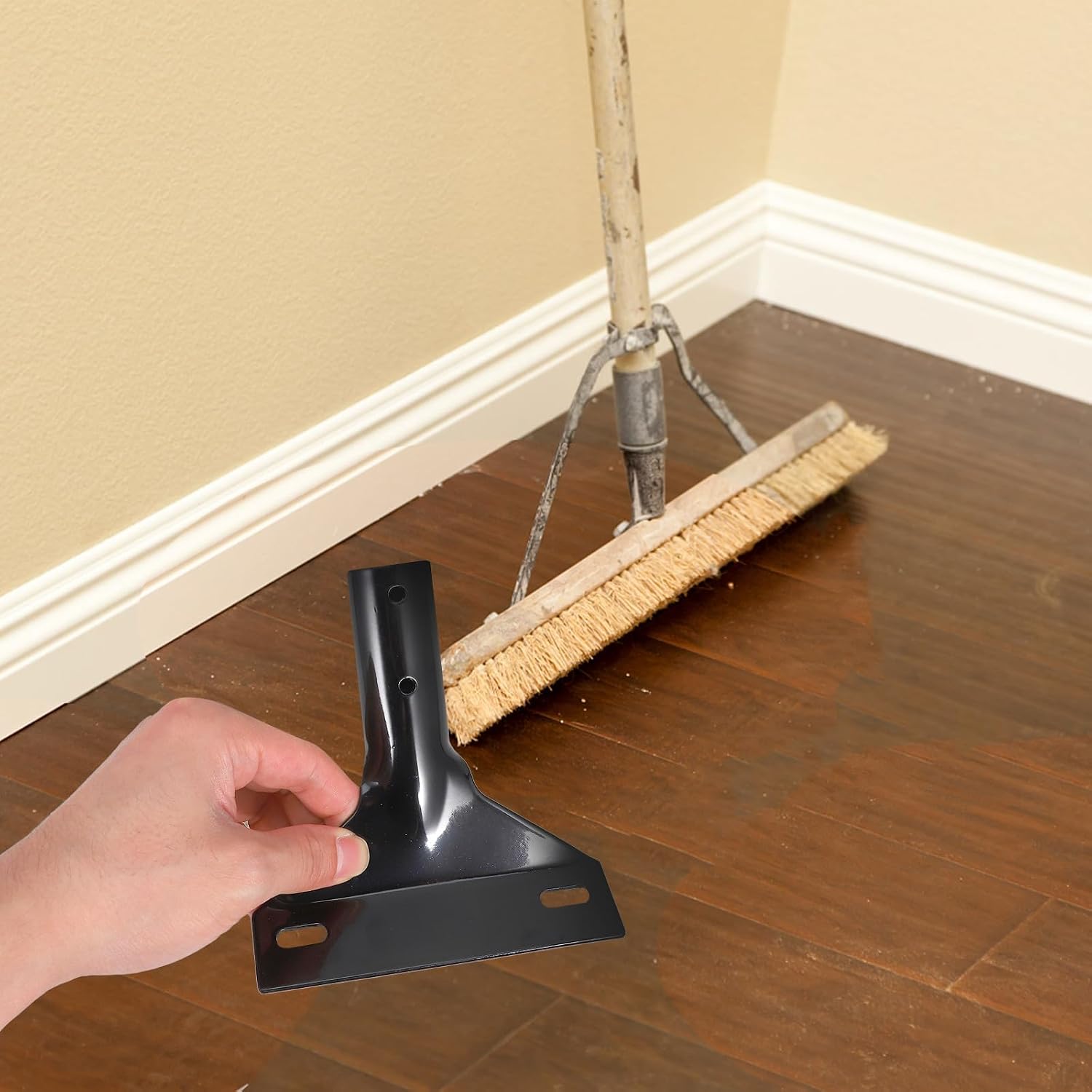 Universal Paint Roller Extension Pole Adapter Compatible with Vacuum Cleaner Upholstery Tools, Made of Sturdy Iron with Versatile Compatibility and Space-Saving Design