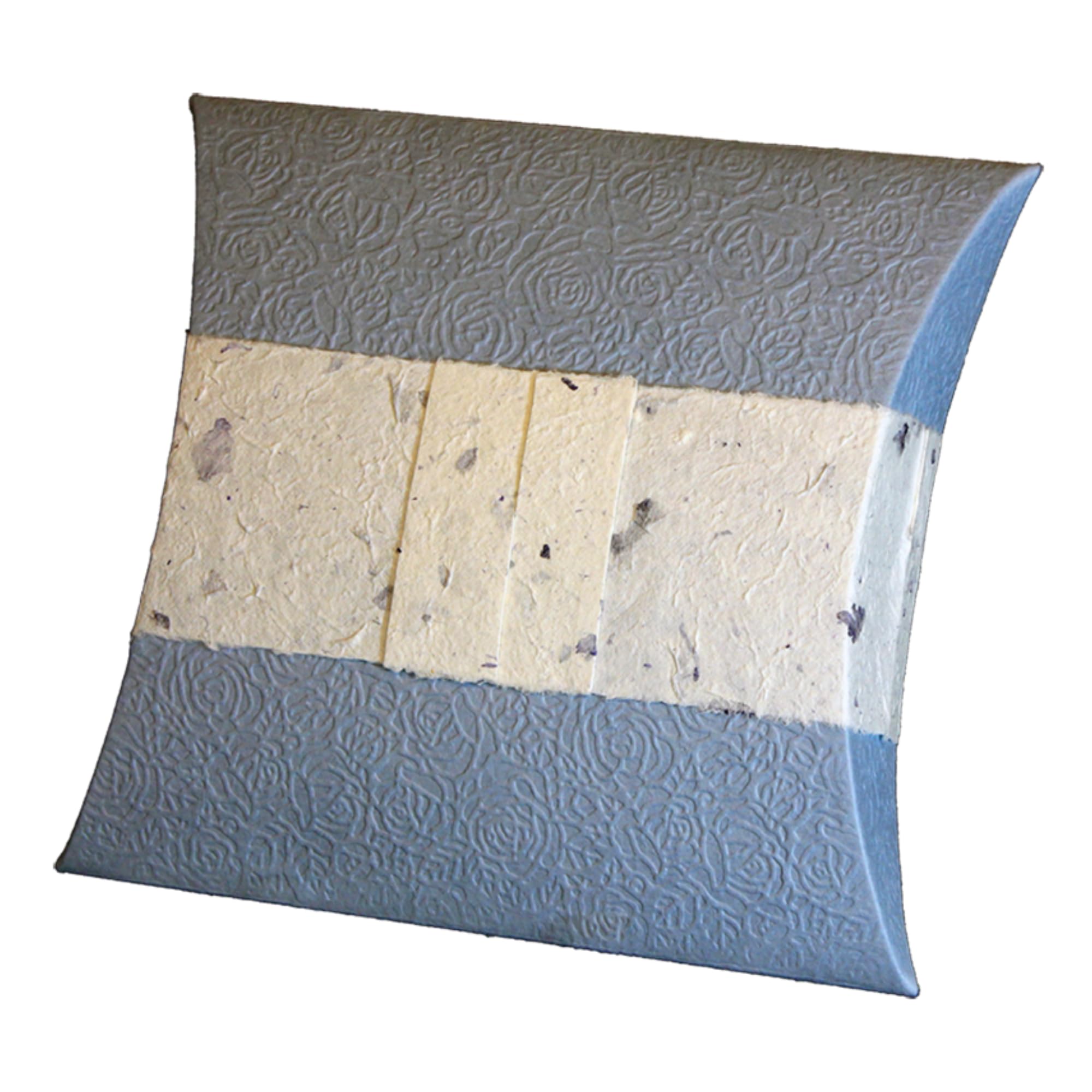 Biodegradable Cremation Ashes Urn - Suitable for Water Burial - Mini Size - JOURNEY EARTHURN Pillow urn Water cremation (Embossed Aqua)