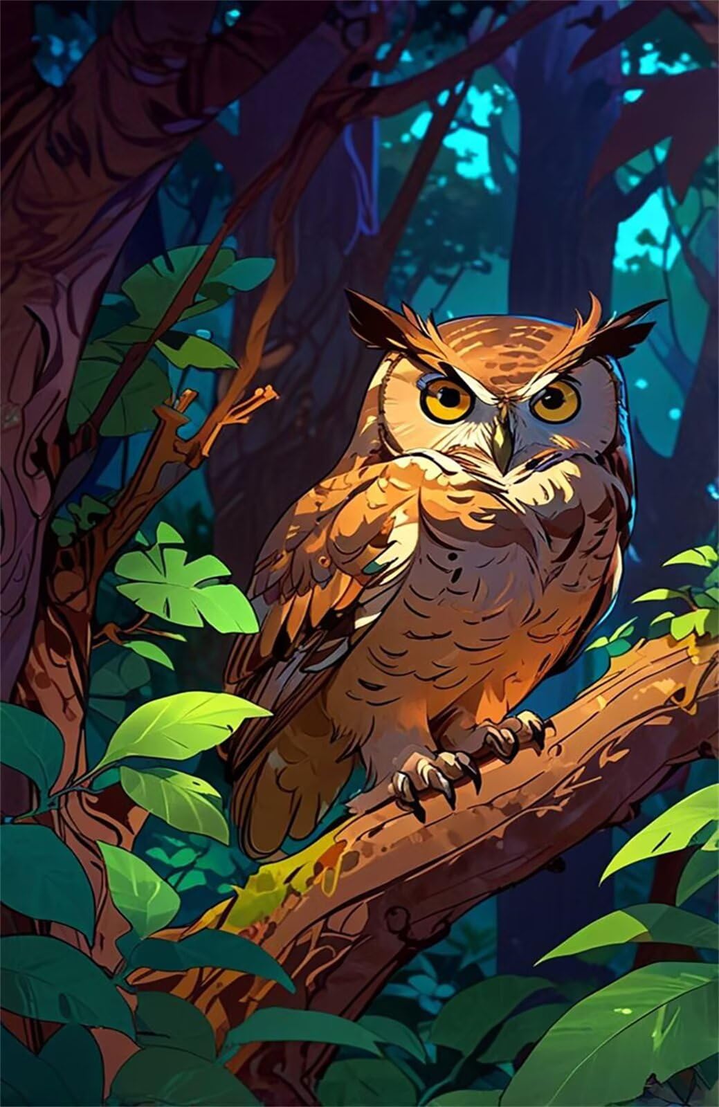 Puzzle 1500 elementów 87x57 cm puzzle z drzewem sowy, gra twórcza i logika, gry edukacyjne wyzwanie zabawki doskonała aktywność rodzinna puzzle 1500 elementów dorośli