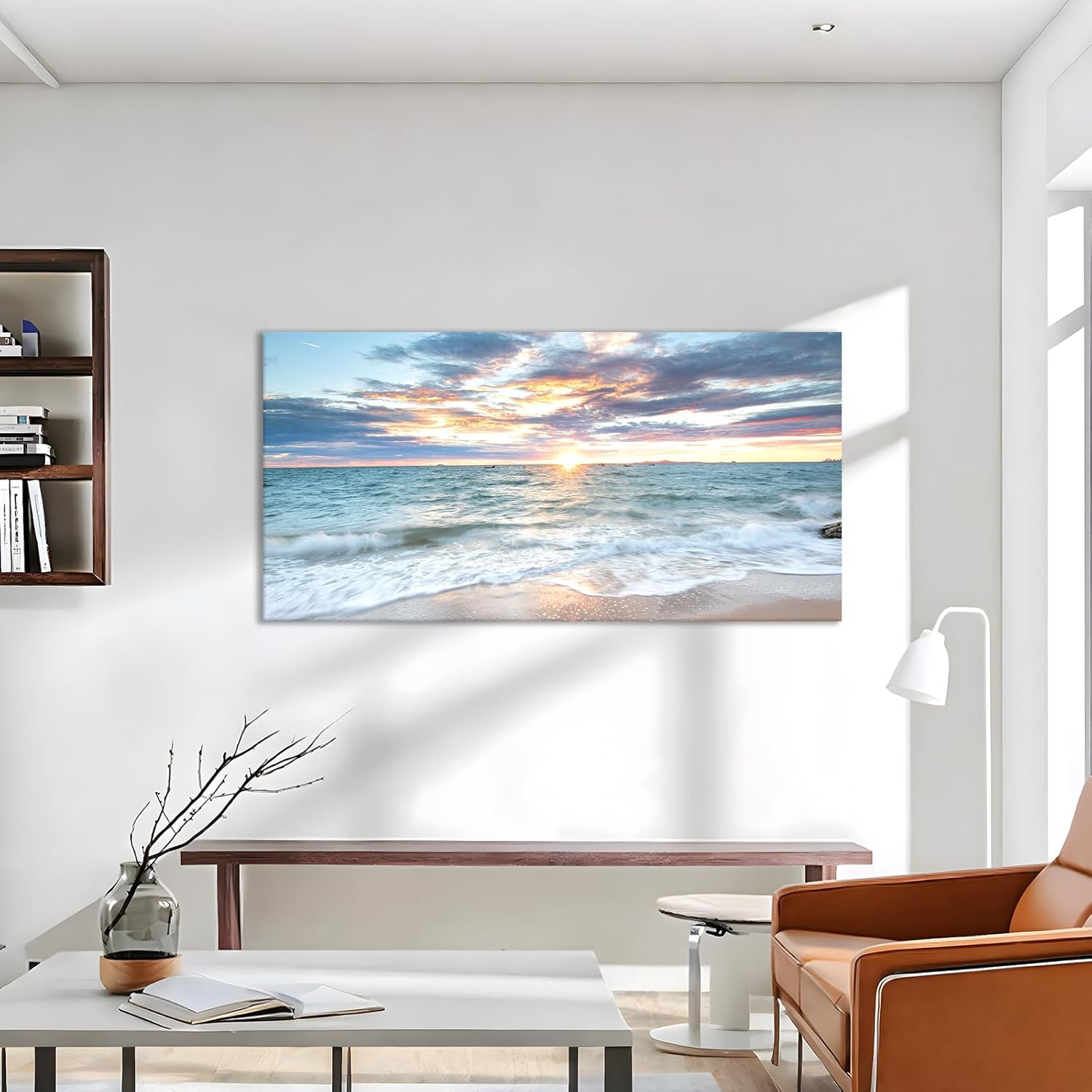 Canvas art in a living room