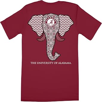 Southern Couture Alabama Crimson Tide Elephant Womens Classic Fit T-Shirt