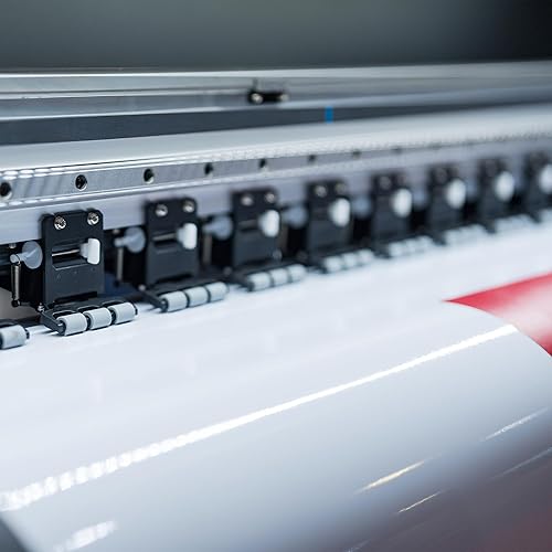 Miniatura 4 de Hojas de imán en blanco de 24 pulgadas de ancho, flexible, imprimible, superficie de vinilo blanco – Seguro para vehículos, se corta fácilmente con