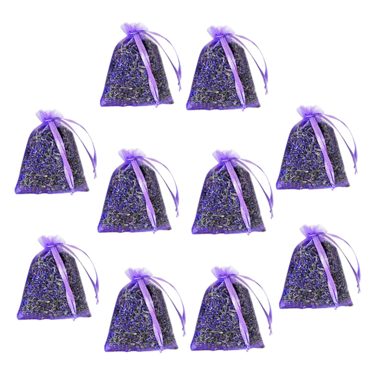 OUNONA 10Pcs Lavender Sachet Bags for Wardrobes Closets Hanging Sachets with Workmanship for Fragrance Home Vehicles
