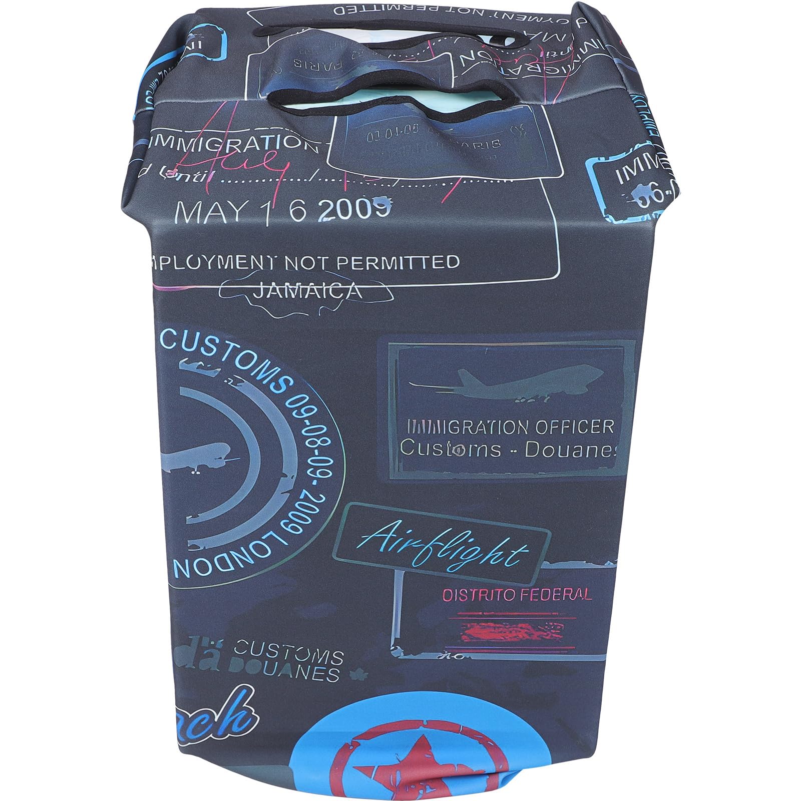 Homoyoyo Funda Elástica para Maleta Tamaño M 22-25 Pulgadas, Protector de Estuche de Viaje Capa de Aire Gruesa, Funda para Equipaje de Poliéster Lavable y Resistente, Adecuado para Maletas