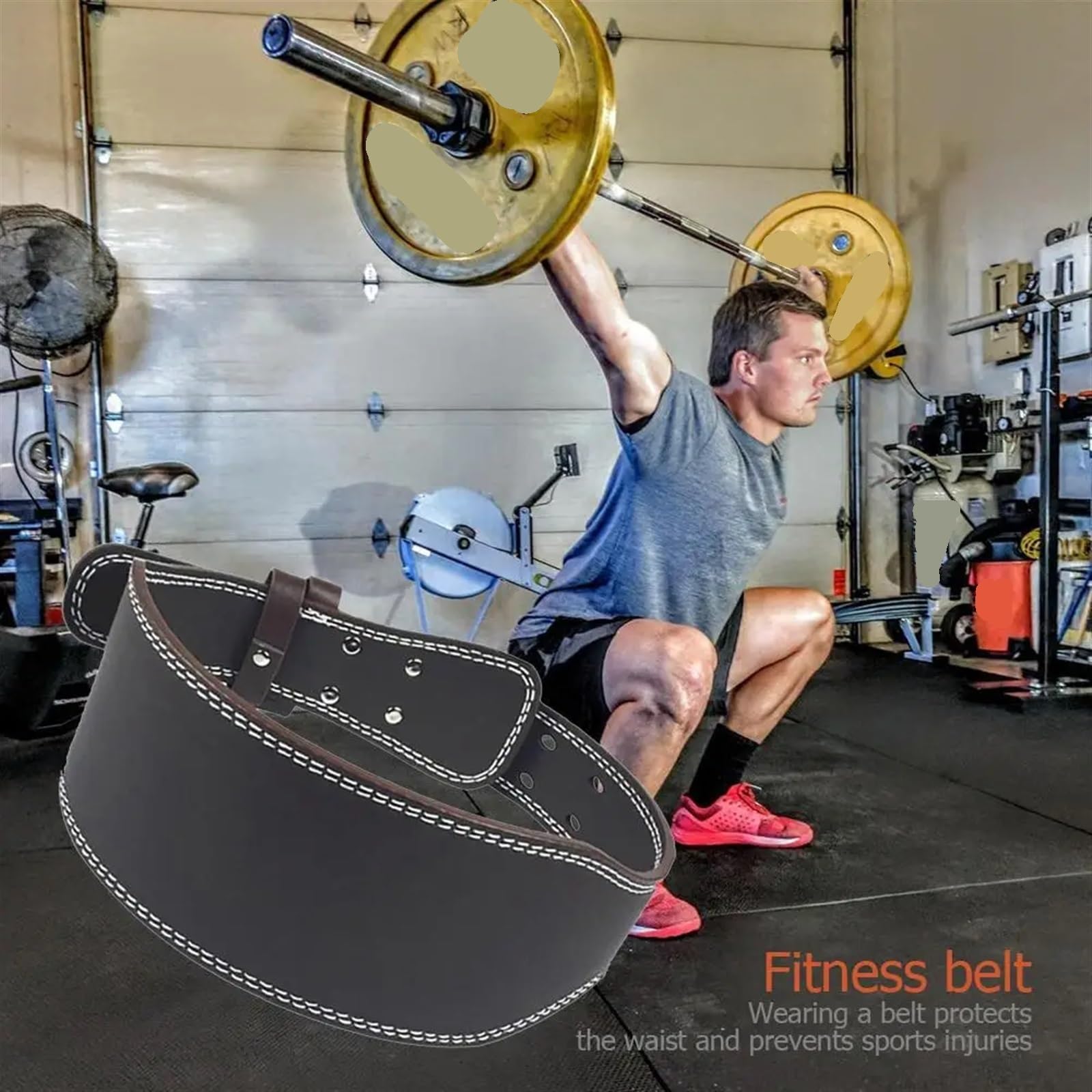 GewichthebergüRtel PU Leder Gewichthebergürtel Gym Fitness Hantel Langhantel Powerlifting Rückenstütze Power Training fürs Fitnessstudio