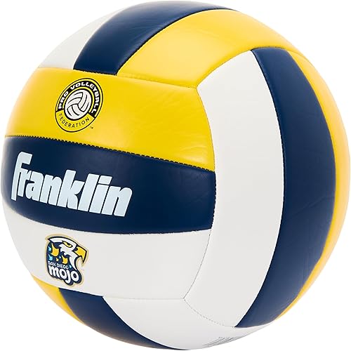 Miniatura 6 de Franklin Sports PVF - Balones de voleibol del equipo, tamaño oficial + peso reglamentario para uso en interiores y exteriores, pelota juvenil +