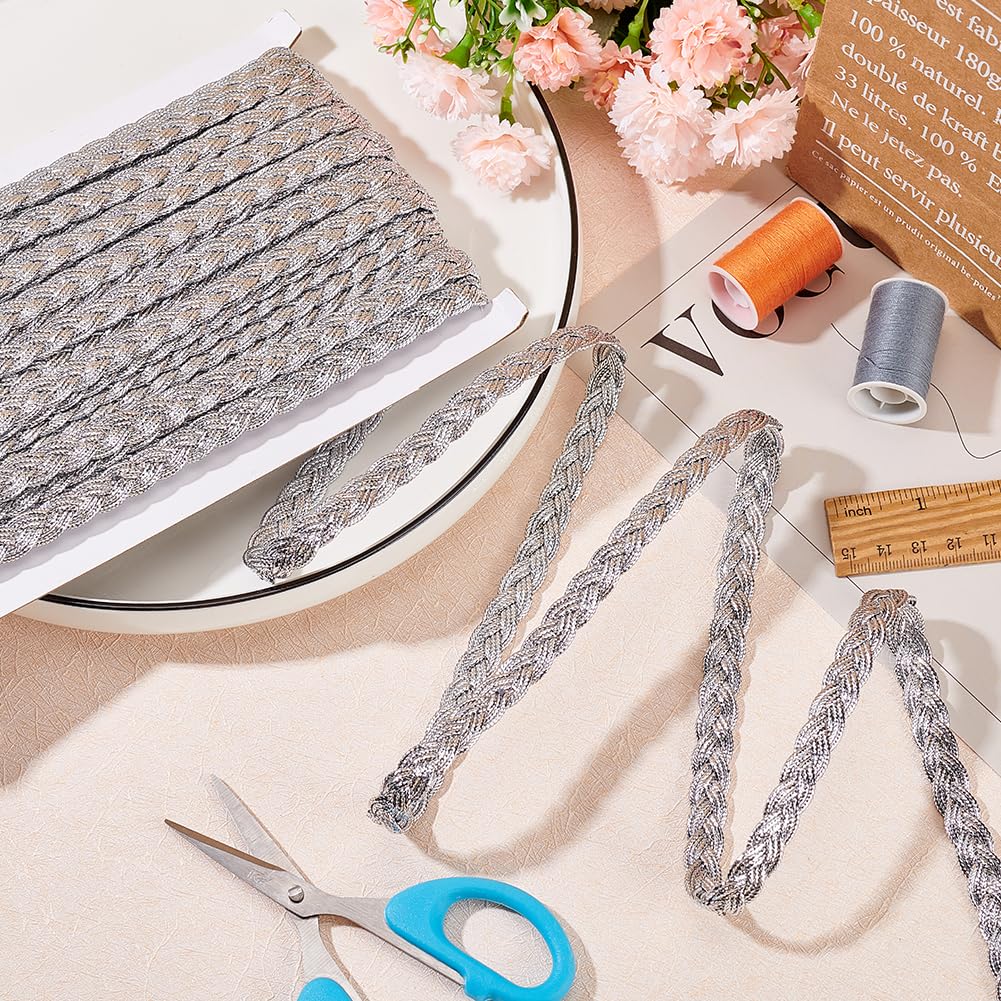 FINGERINSPIRE 45m 9mm Métallique Tresse Dentelle Garniture Faite à la