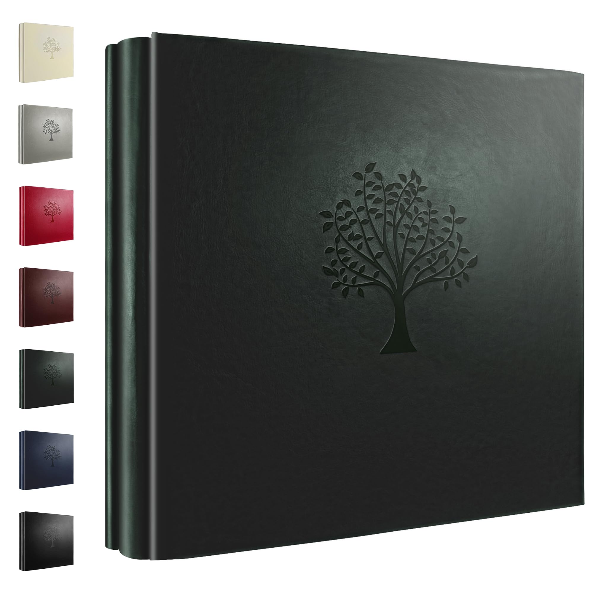 Rdylymx Photo Album 6 x 4 600 Pockets Photos, Dark Green Picture Album