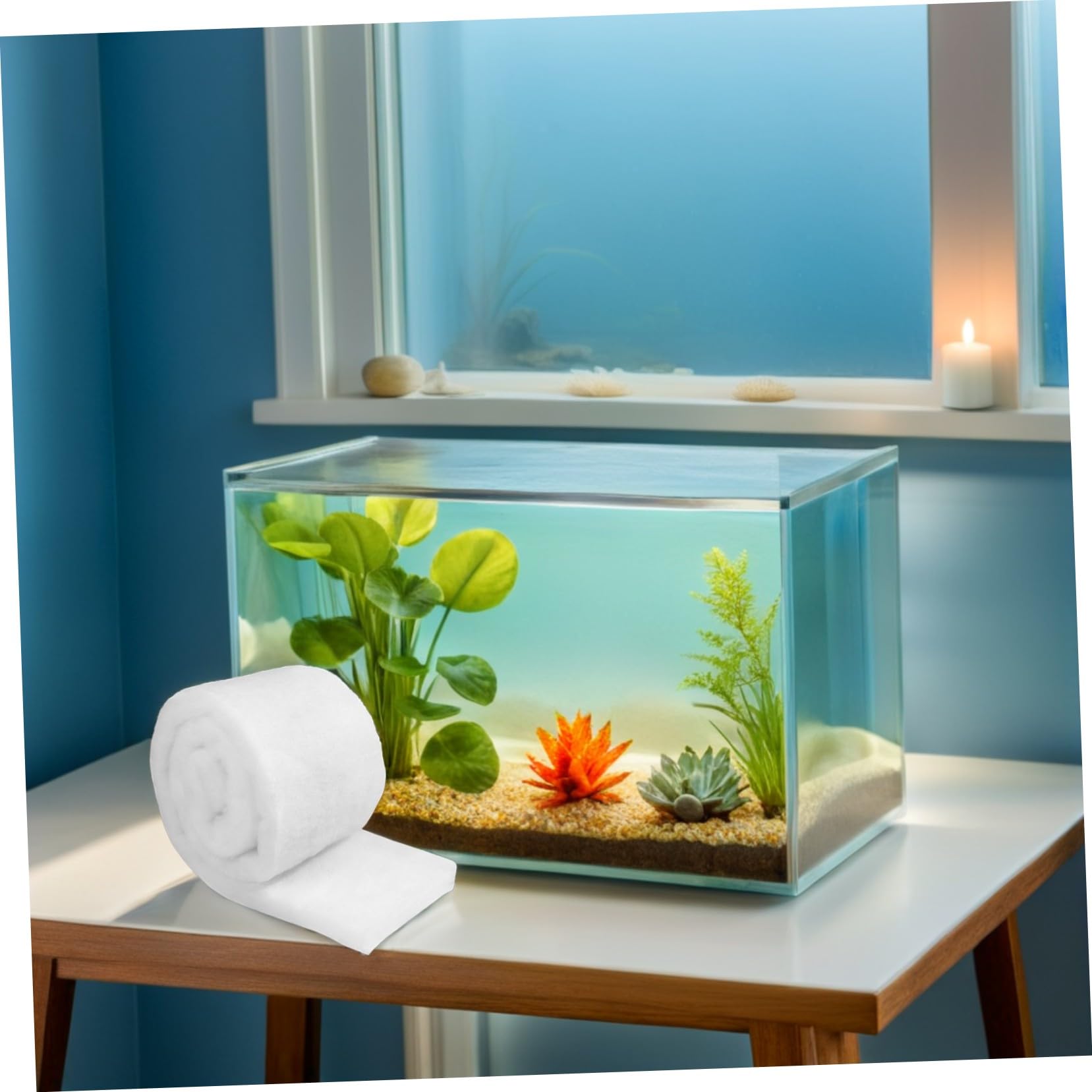 10 Piezas Filtro para Acuarios Grosor Almohadillas Reutilizables Alta Densidad para Peceras y Estanques Medios Filtrantes para Claridad de Agua y Protección Acuática