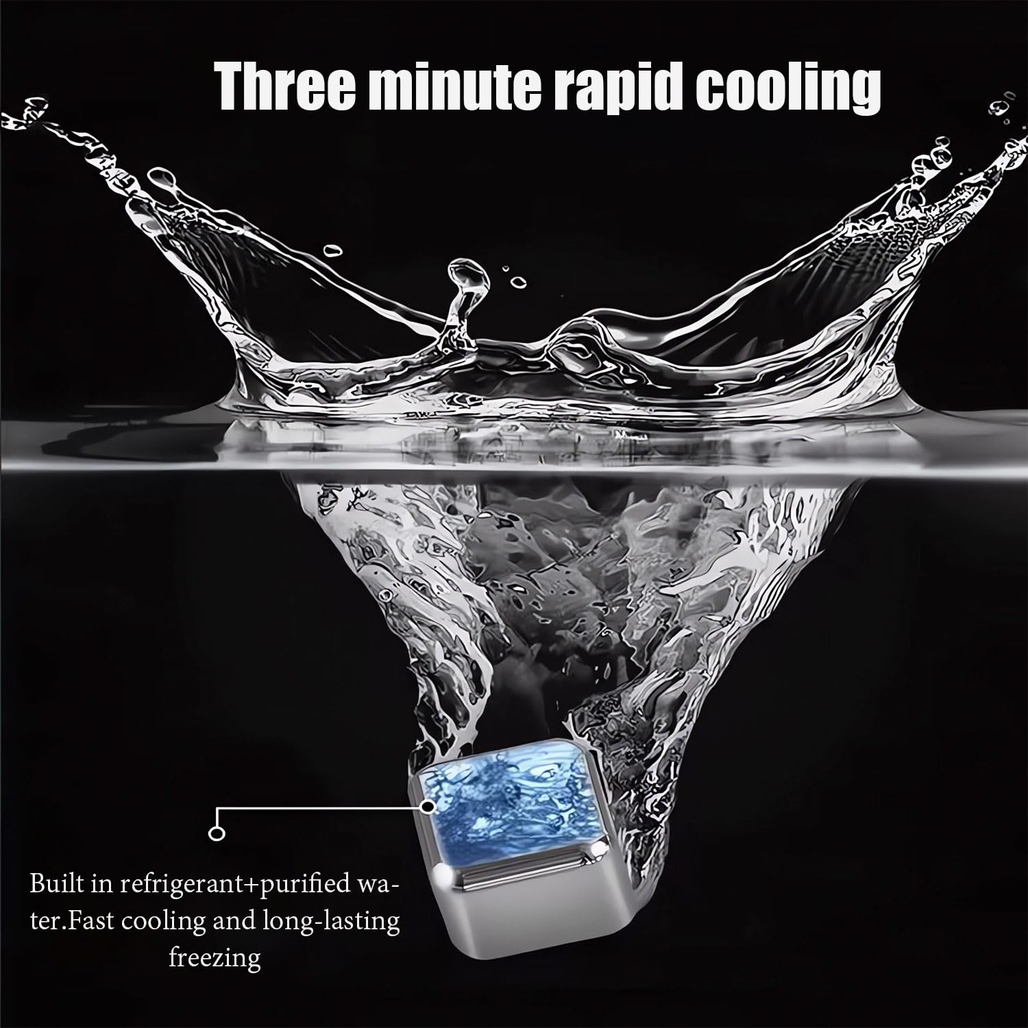 16 Pezzi Cubetti di Ghiaccio Riutilizzabili con 1 Pinze e 1 Scatola Trasparente Cubetti Set Ghiaccio Acciaio Inox Pietre Refrigeranti per Raffreddare Vodka Vino Amanti del Whisky Cocktail