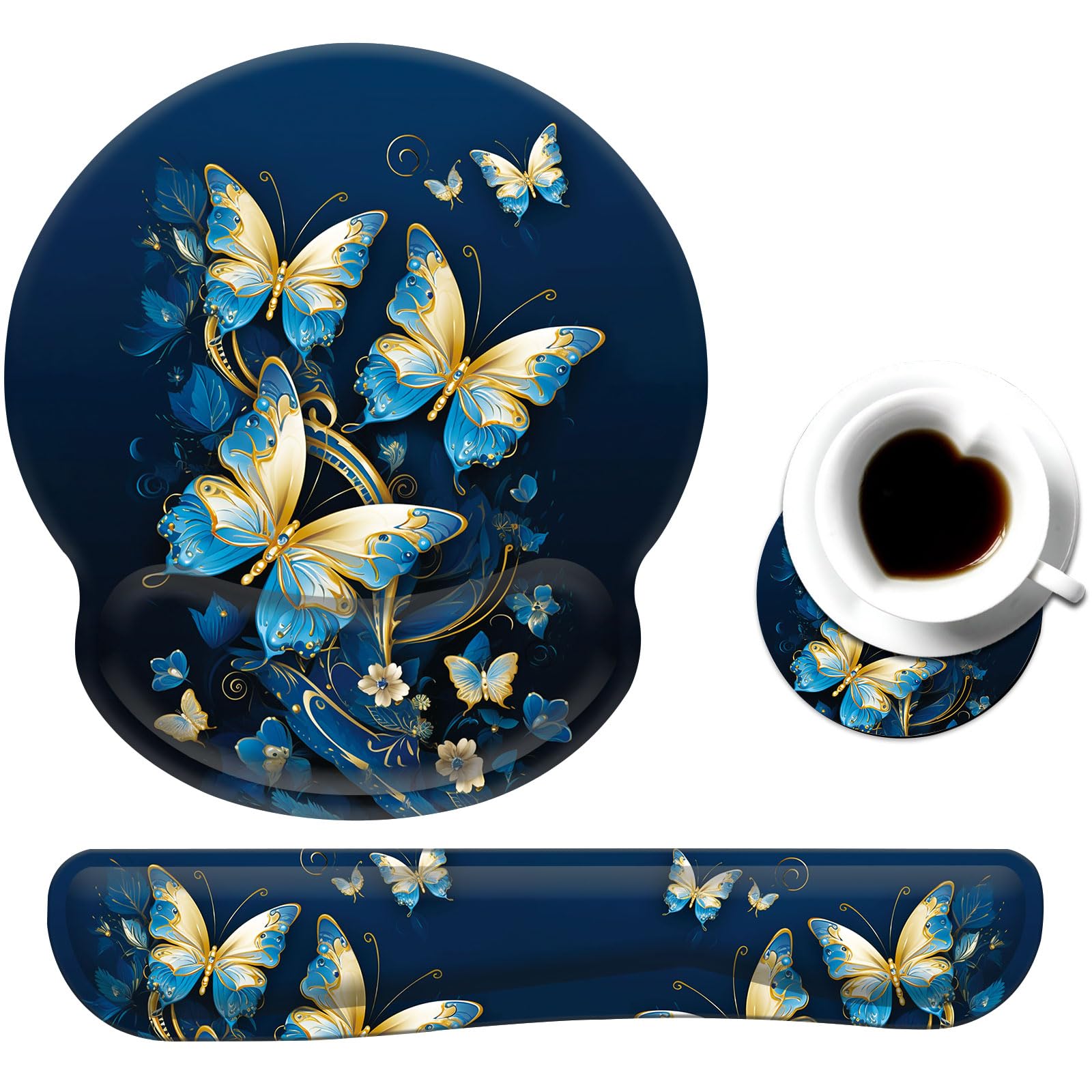 Keyboard Wrist Rest & Mouse Pad Set - Pain Relief -20
