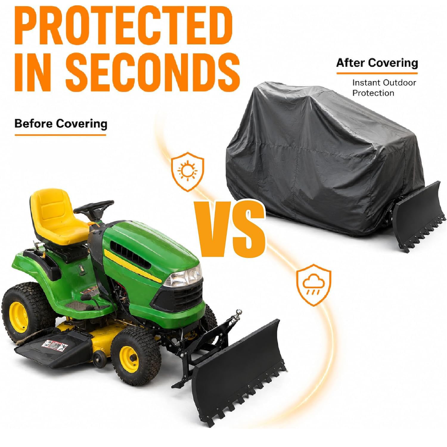 Funda Cortacésped Tractor para Efco EF 125 22 V 2024-pr 49"