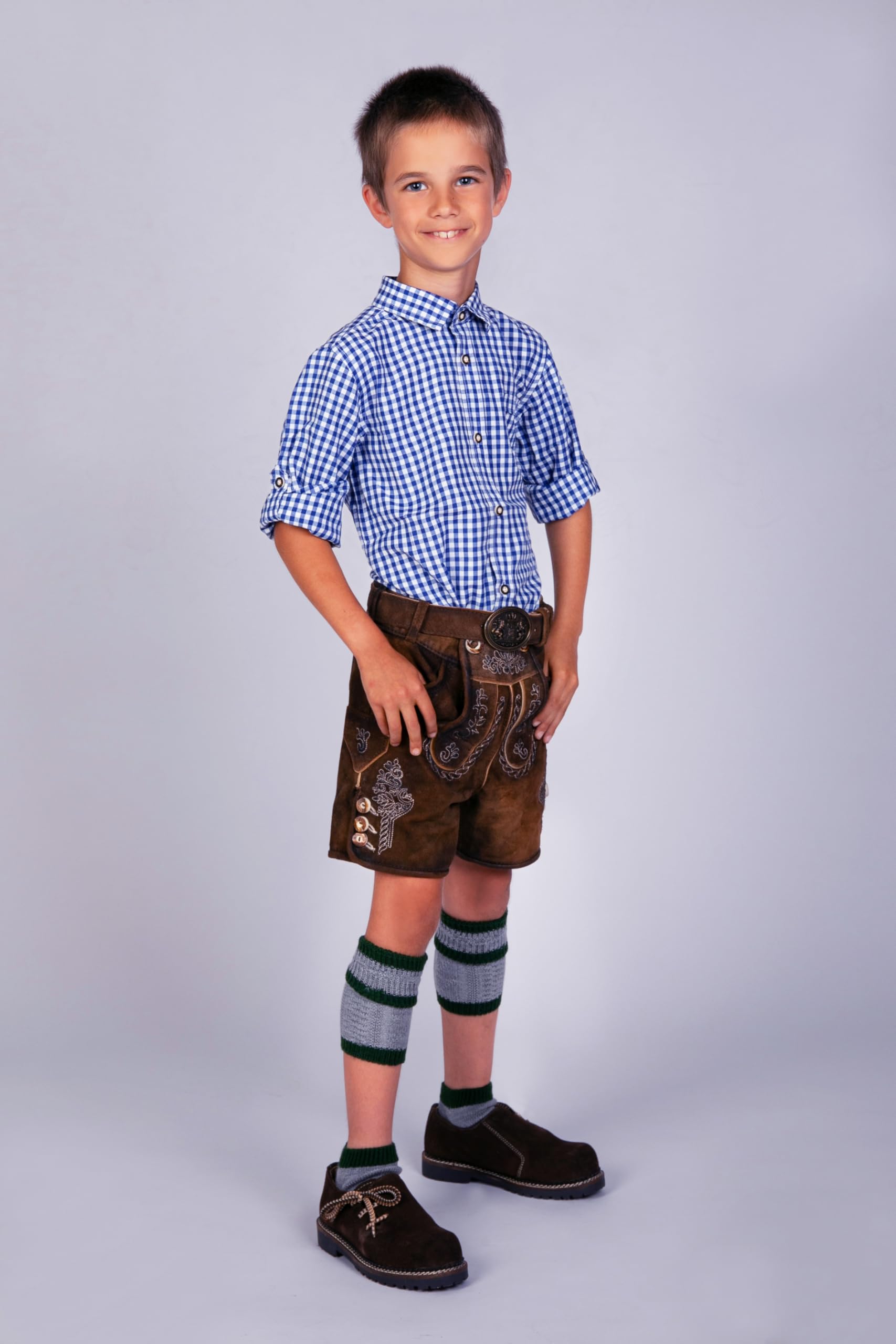 Edelnice Trachtenmode Kurze Wildbock Lederhose Maxi