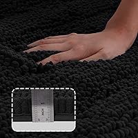 Vista 3 de Turquoize - Tapetes de felpilla antideslizantes para baño, tina, ducha, peludos, superabsorbentes, tapete de felpa estándar 20 x 32 pulgadas y 20 x