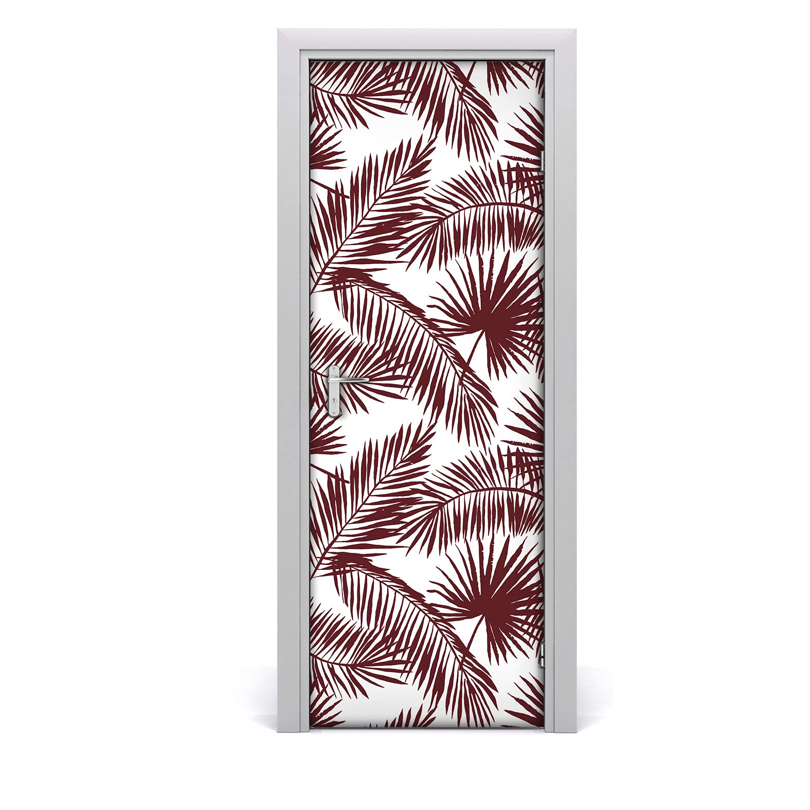Mural autoadhesivo de puerta Coloray 70x200 cm de diseño botánico premium