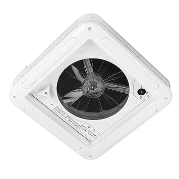 11? RV Roof Vent Fan, 12 V Bothway Ventilation Professional Top?Mounted Toilet Fan, Waterproof Soundproof Stable and Quieter Universal Exhaust Fan for RV Motorhome Bus Yacht