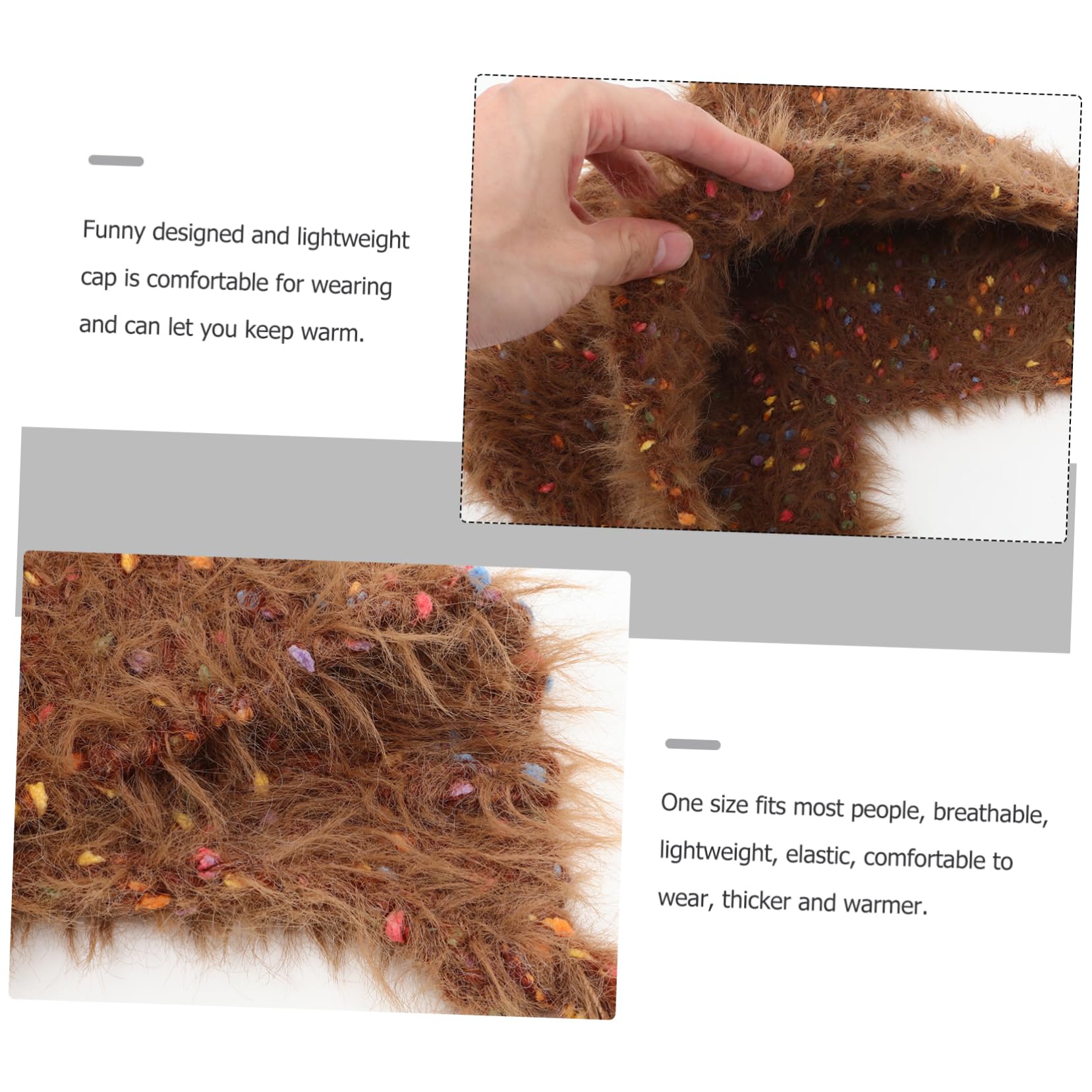 GALPADA Beanie Hat Hat Warm Beanies for Women Boys and Girls Breathable Lightweight Elastic Thicker Warmer Coffee