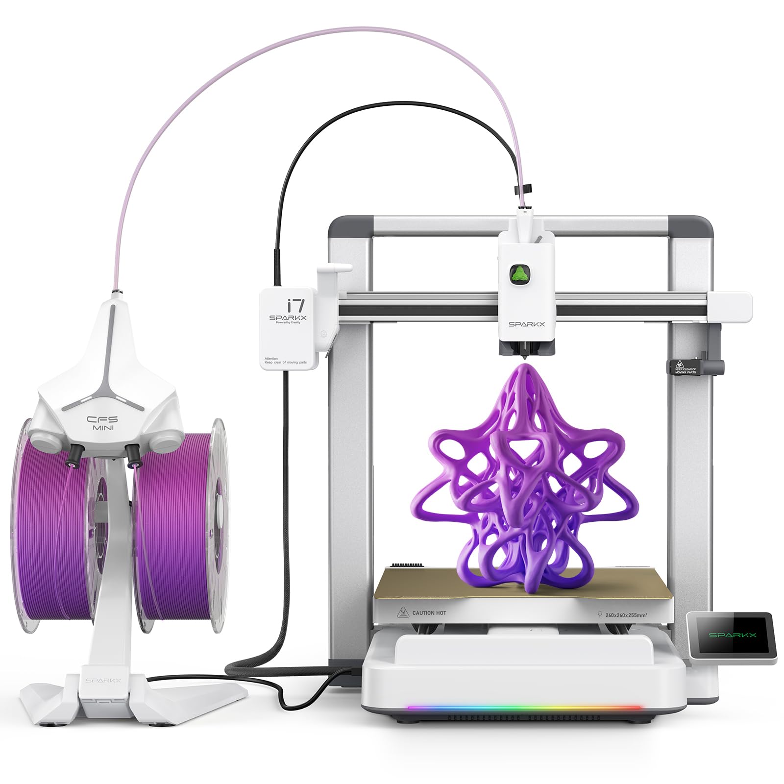 Creality SPARKX i7 Combo Autofill Impresora 3D, Modelado 3D por IA a Partir de Fotos, preparada para impresión Multicolor, nivelación automática, Impresora 3D FDM de sobremesa para Principiantes