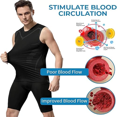 Miniatura 4 de Expectsky - Chaleco modelador iónico, nueva versión 2023, chaleco moldeador iónico, tela cómoda y transpirable para hombres
