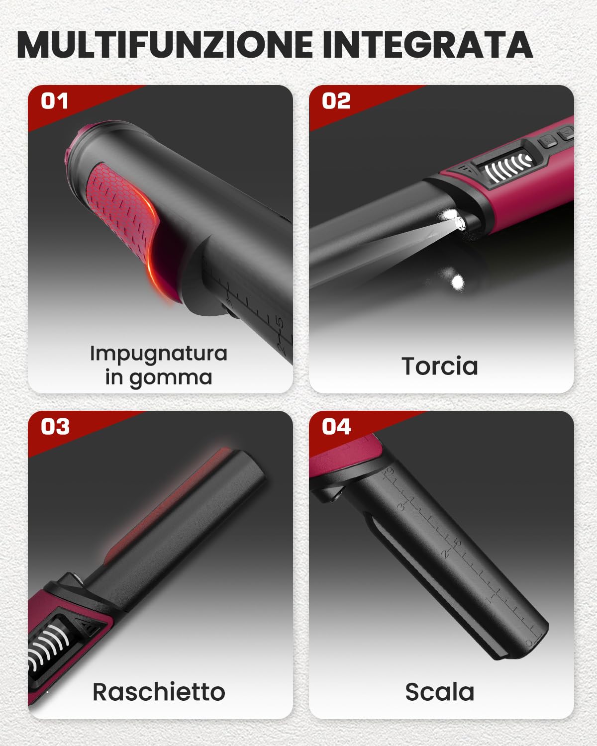 DR.ÖTEK Pinpointer Metal Detector, Portatile Pointer Palmare, Impermeabile IP68, LCD Display, Innovativa Funzione di Cancellazione delle Interferenze, Maggiore Sensibilità, 3 Modalità di Allarme