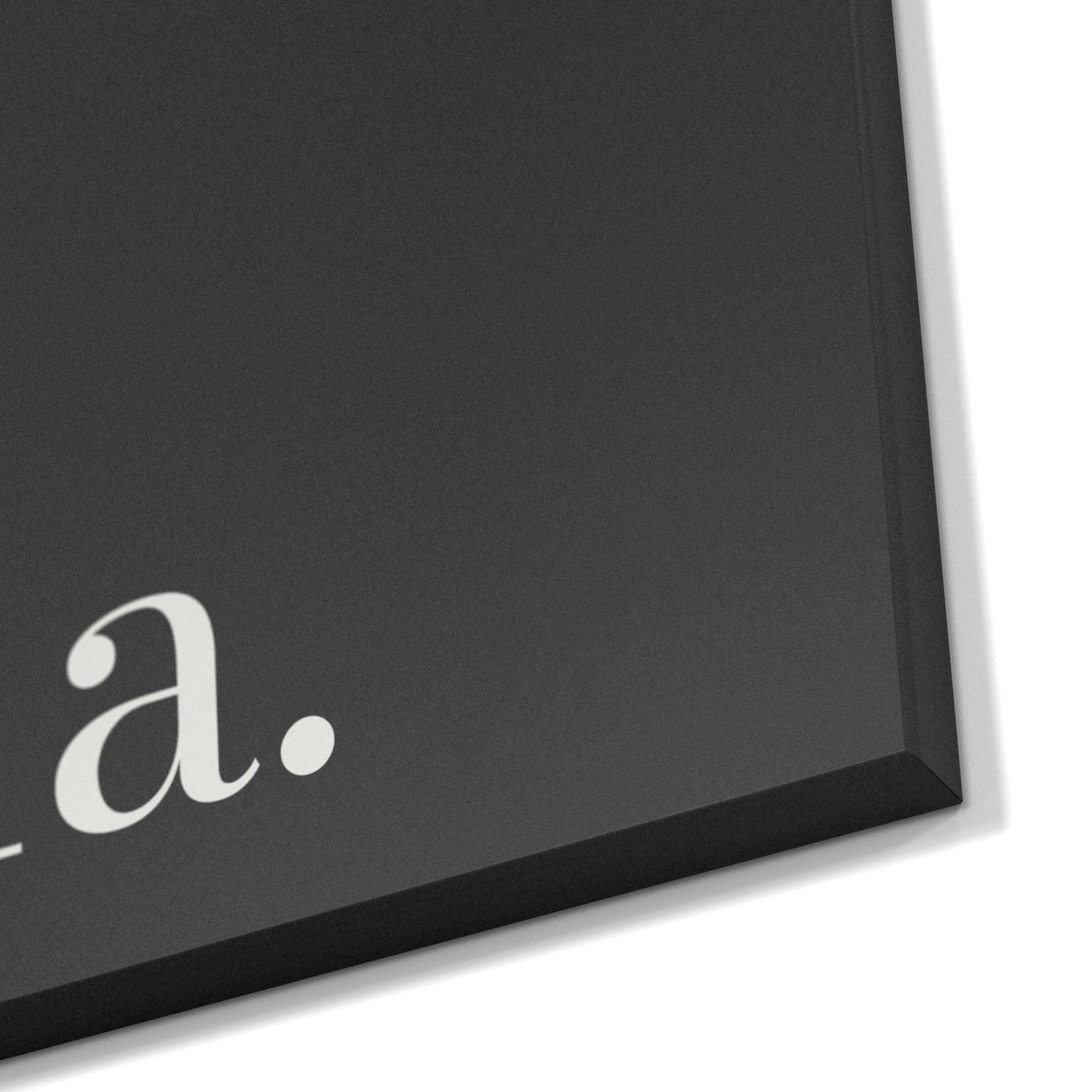 DEQORI Magnetische Kreidetafel mit UV-Druck | Motiv Hola - Schriftzug | Design rechteckig 60x90 cm | Kreide Metalltafel beschreibbar – Wanddeko für Küche, Flur, Kinderzimmer & Büro