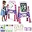 YOHOOLYO Kids Easel Standing Art Easel for Kids, Double Sided Children Pink Purple Easel Magnetic Chalkboard Whiteboard Dry Eraser Board Great Gift for Girls
