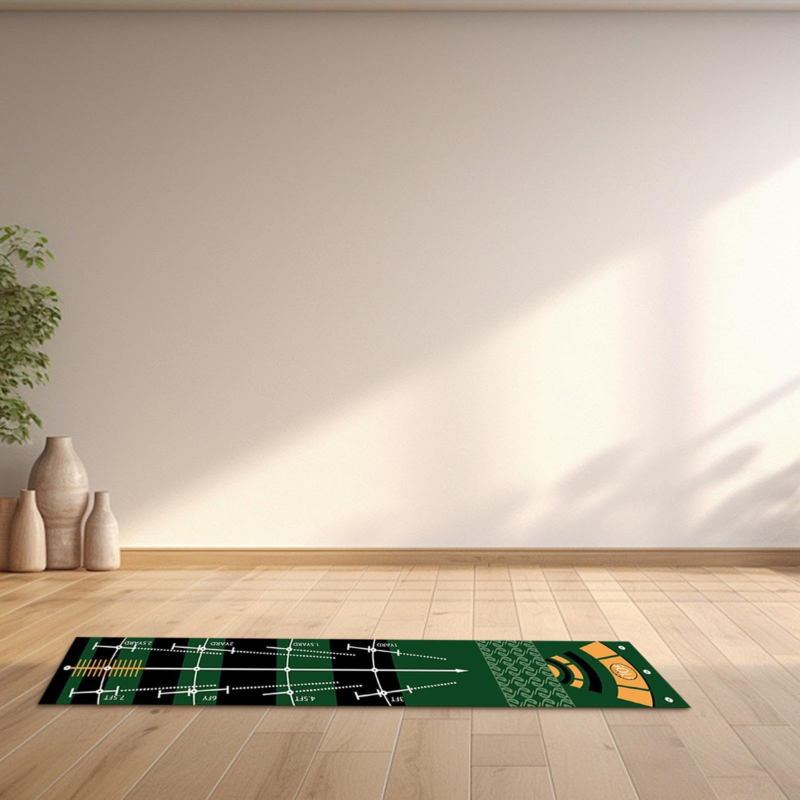 Esterilla de golf portátil, esterilla de entrenamiento de golf, alfombrilla de práctica de golf, verde de golf interior, alfombrilla antideslizante para poner golf, equipo de entrenamiento de