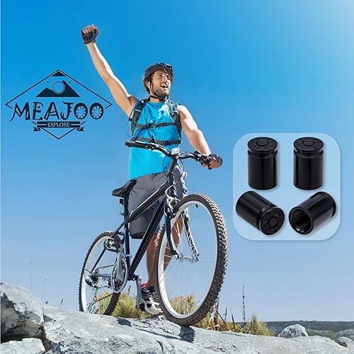 Miniatura 4 de 4 tapas de vástago de válvula de neumático con carcasa tipo bala, tapa de vástago de aire de automóvil de aleación de aluminio, cubiertas