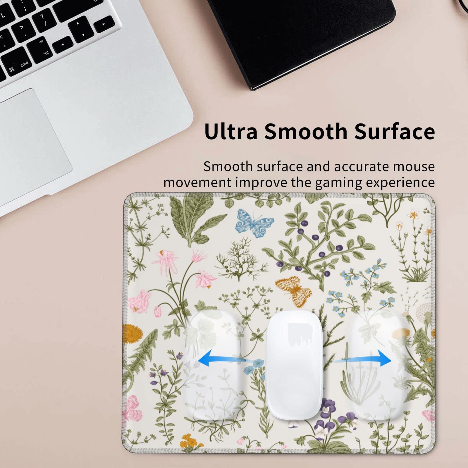 Amazon.co.jp: マウスパッド ビンテージ ガーデン 植物 ハーブの花