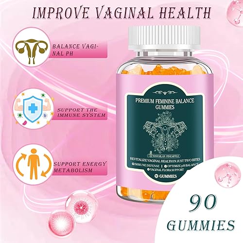 Miniatura 3 de Hotvox Gomitas de equilibrio femenino premium, gomitas probióticas, equilibrio de pH y apoyo a la salud intestinal, estimula el sistema