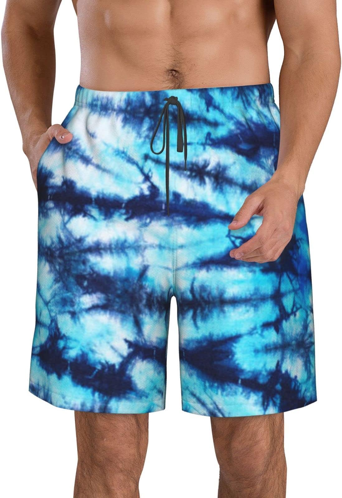FUNINDIYMens Swim Trunks Funny Swim Shorts with Mesh Lining Quick Dry Board Shorts Summer Beach Swimwear