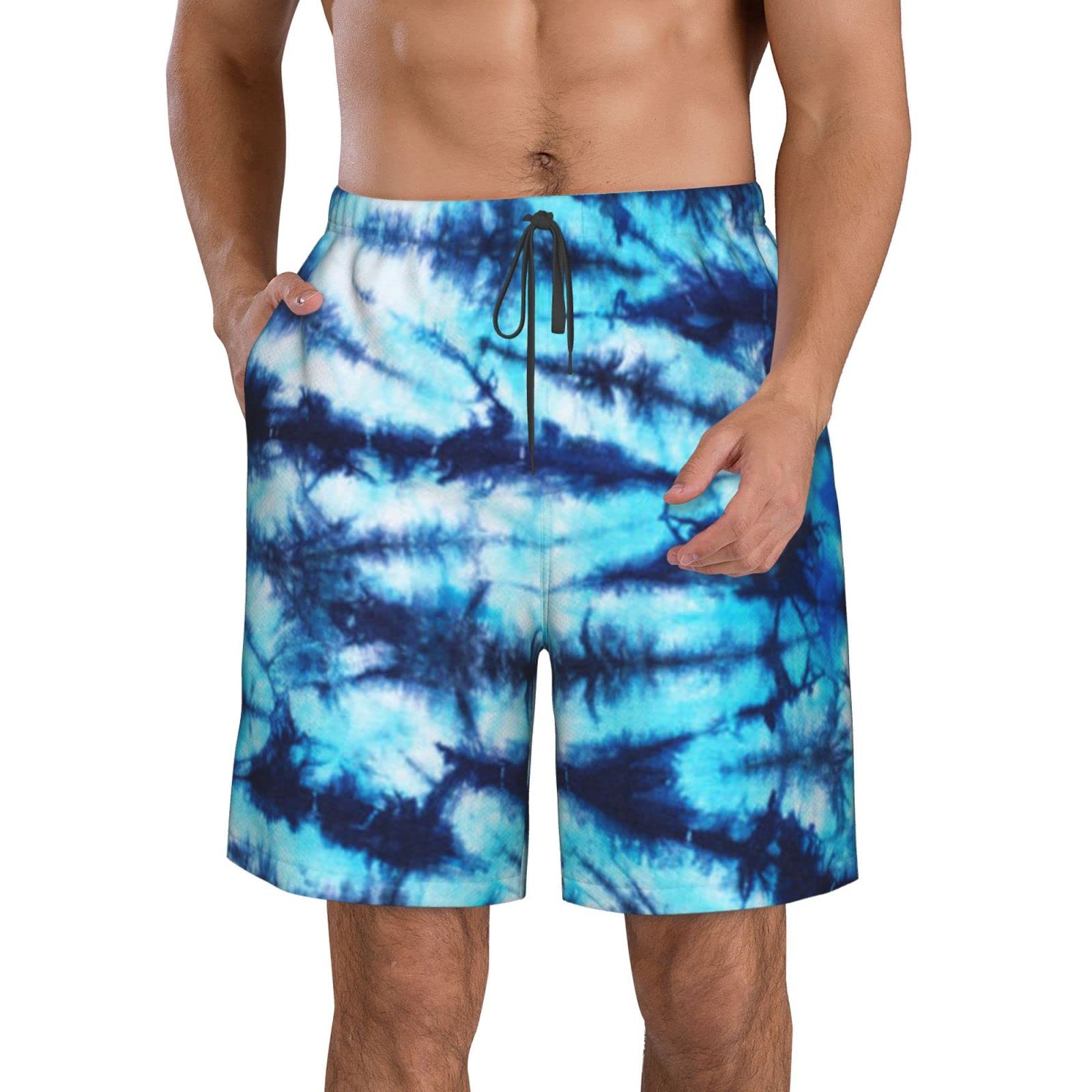 FUNINDIYMens Swim Trunks Funny Swim Shorts with Mesh Lining Quick Dry Board Shorts Summer Beach Swimwear